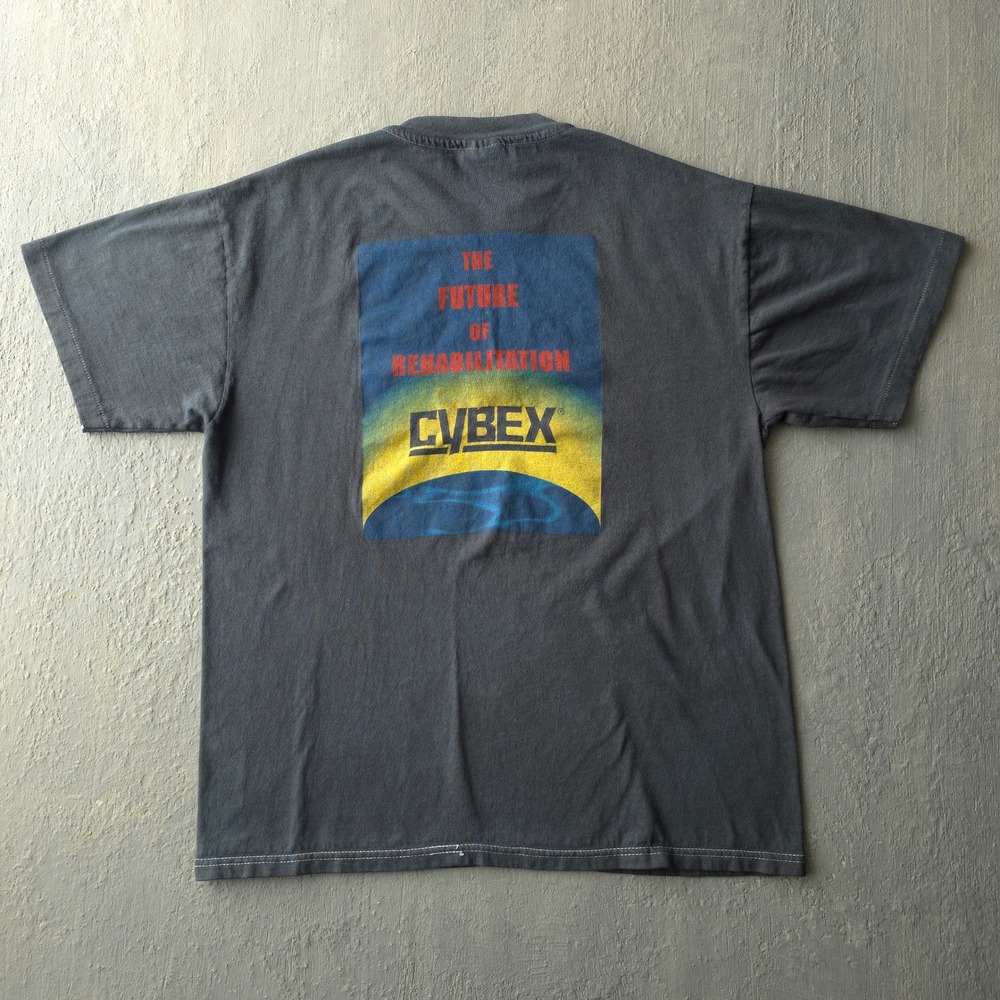 Vintage 90s Hanes Black Cybex T-shirt Large The Future of Rehabilitation